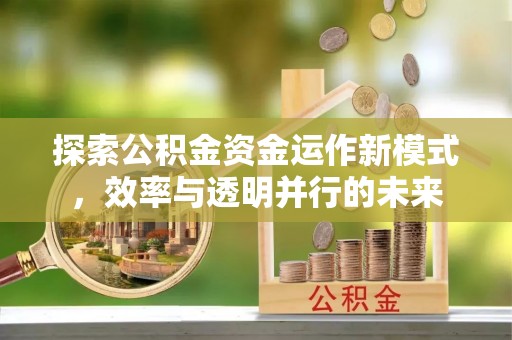 奈曼旗探索公积金资金运作新模式，效率与透明并行的未来