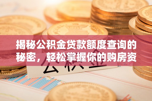 奈曼旗揭秘公积金贷款额度查询的秘密，轻松掌握你的购房资金