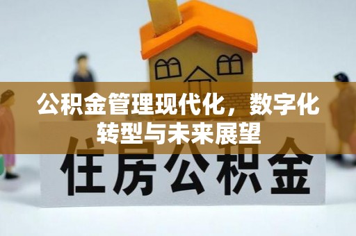 奈曼旗公积金管理现代化，数字化转型与未来展望